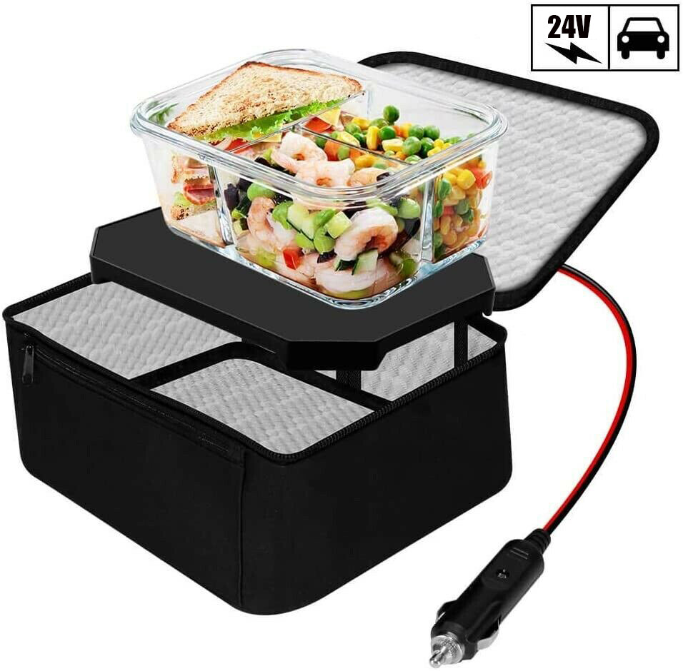 Portable Personal Mini Electric Microwave Oven Lunch Box 24V Food Warmer for Car