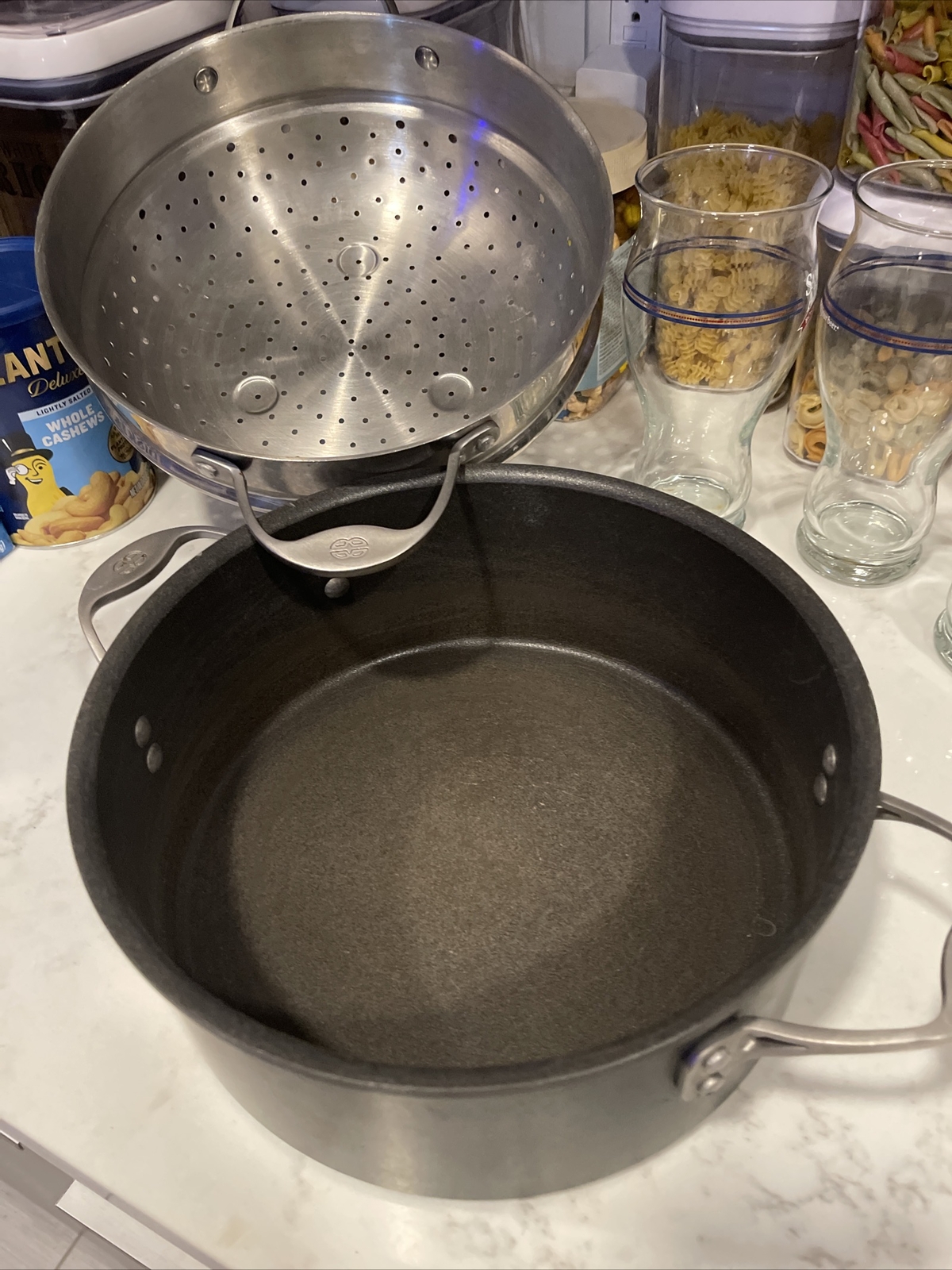 CALPHALON One 5 Quart Dutch Oven With Steamer Insert 8785 Nonstick