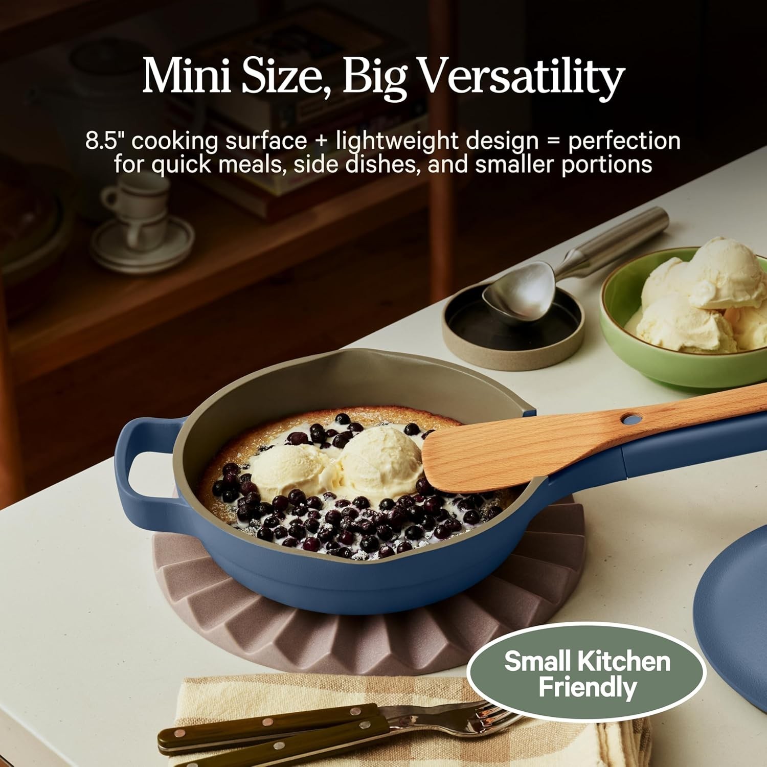Our Place 8.5″ Ceramic Nonstick Mini Always Pan Char 1.2 QT READ