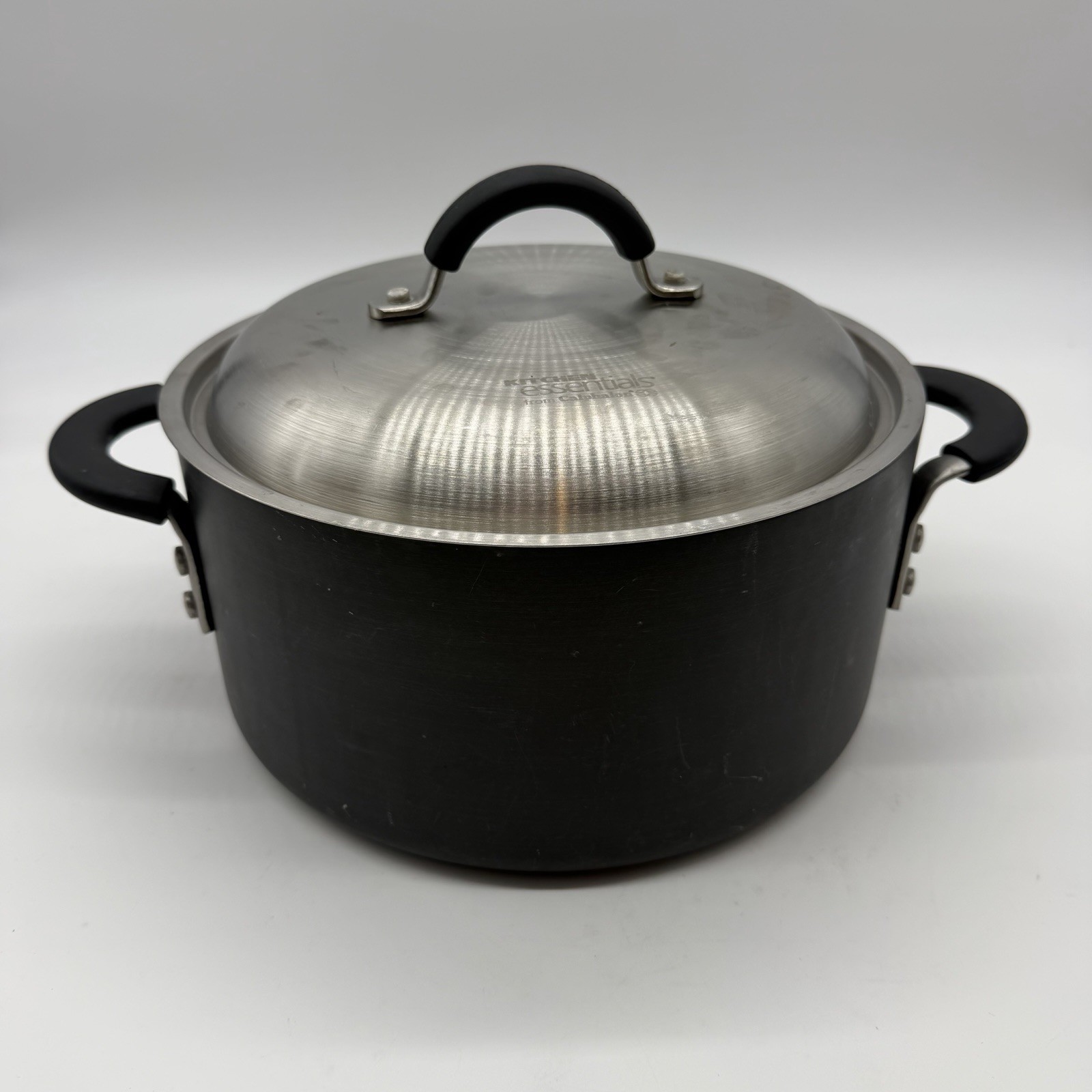 Calphalon 6 Qt Hard Anodized Covered Stock Pot w/ Lid Model 8786 Made in USA
