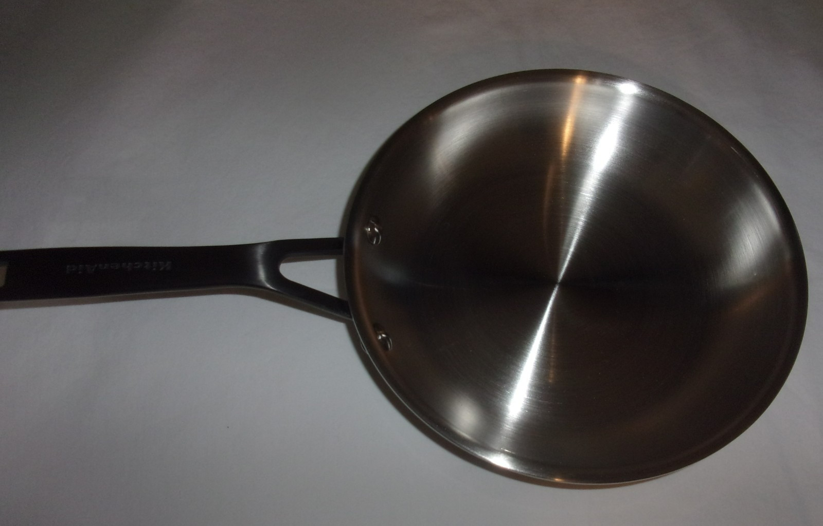 KitchenAid Set of 2 STAINLESS STEEL 5-PLY CLAD 10”25CM /8.5”21 CM Pans No Lid