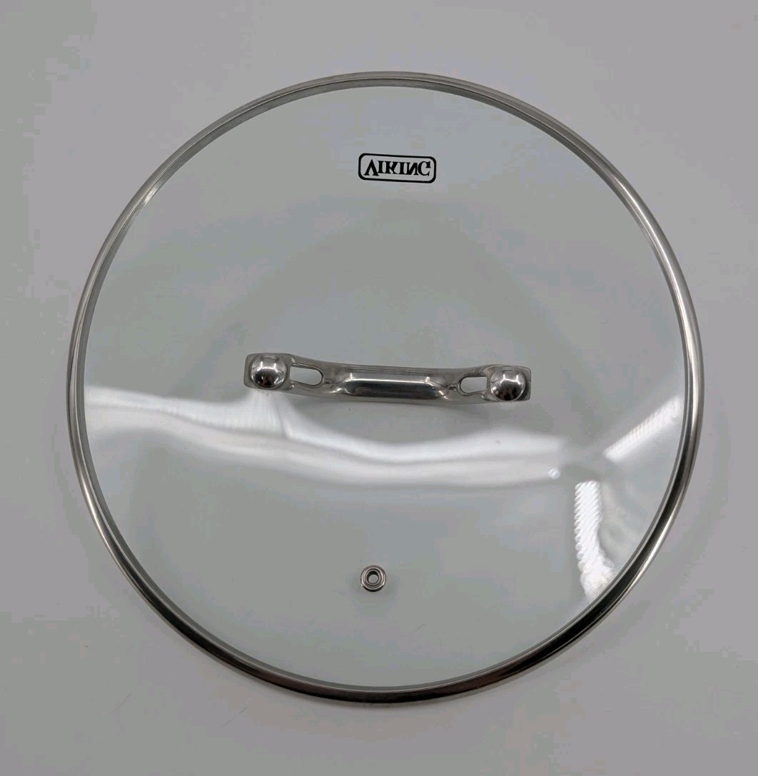 Viking Glass Lid 8.5″ Replacement Metal Edges And Handle