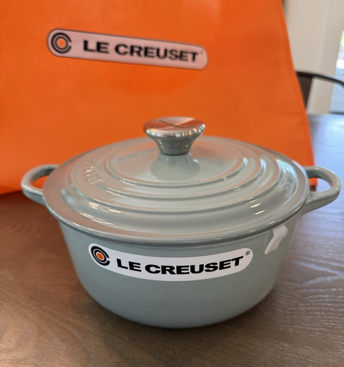 NEW Le Creuset Traditional Round 20cm 2.75 qts SEA SALT Cast Iron Dutch Oven