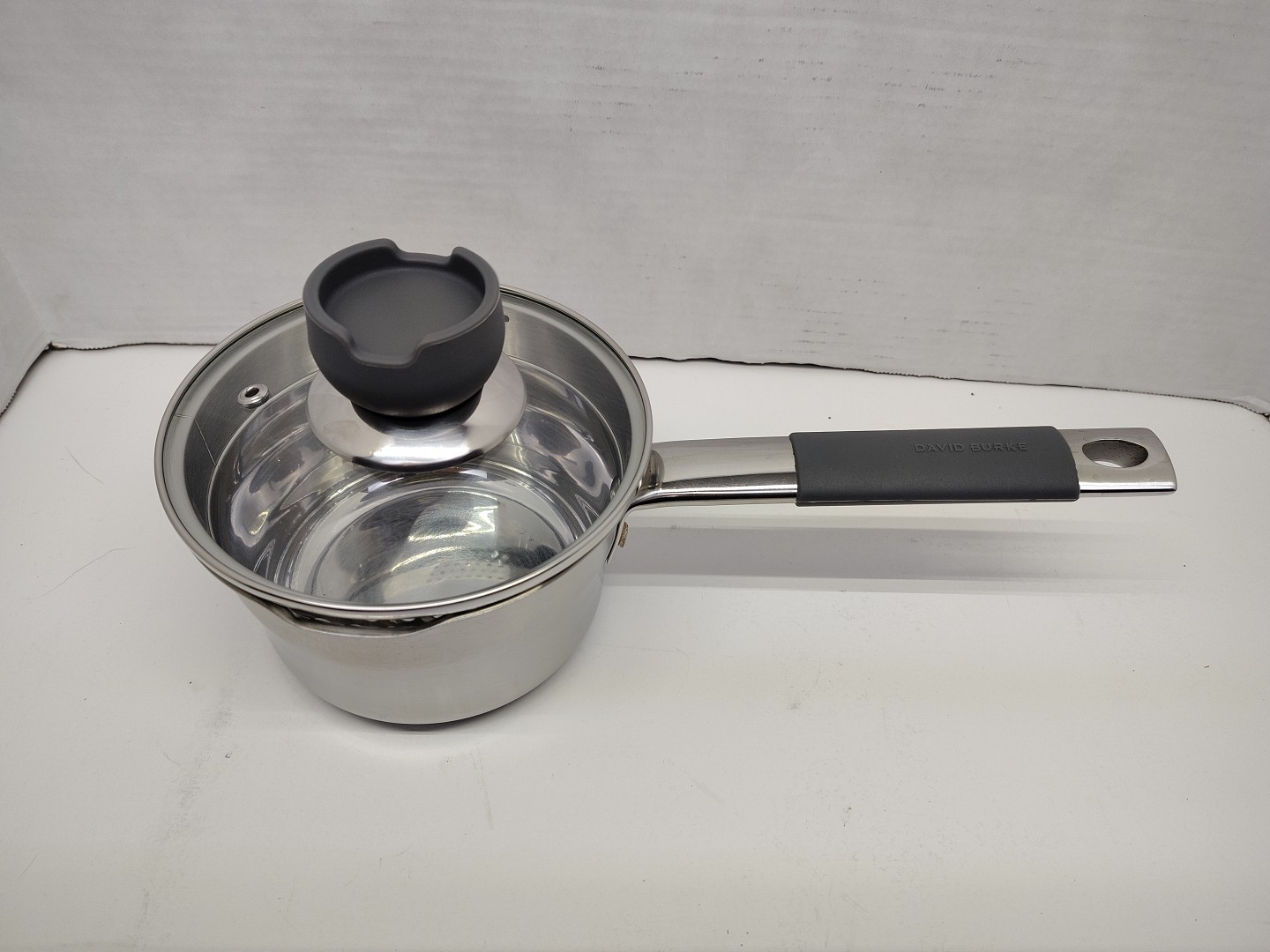David Burke Gourmet Pro Stainless 1.3 Qt 1.2 L Sauce Pot With Strainer Lid