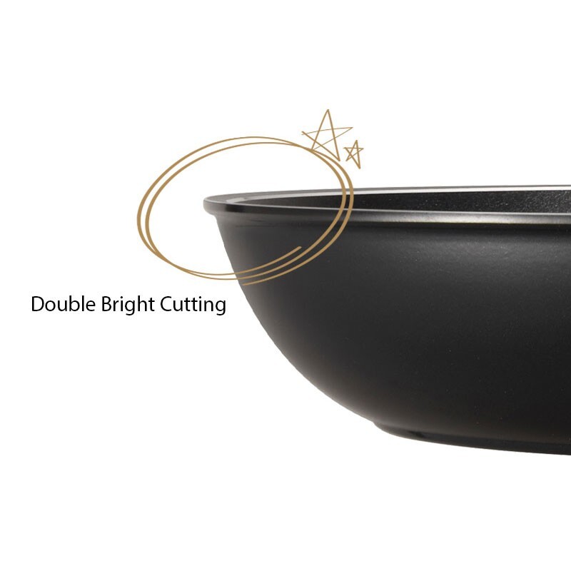 28cm(11″) Frying Pan Wok Lid Cover Set Happycall Complete Titanium IH Induction