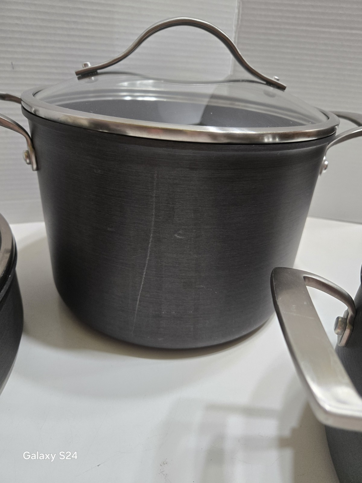MEMBERS MARK PROFESSIONAL QUALITY 6 PIECES Hard Anodized Nonstick Cookware Set