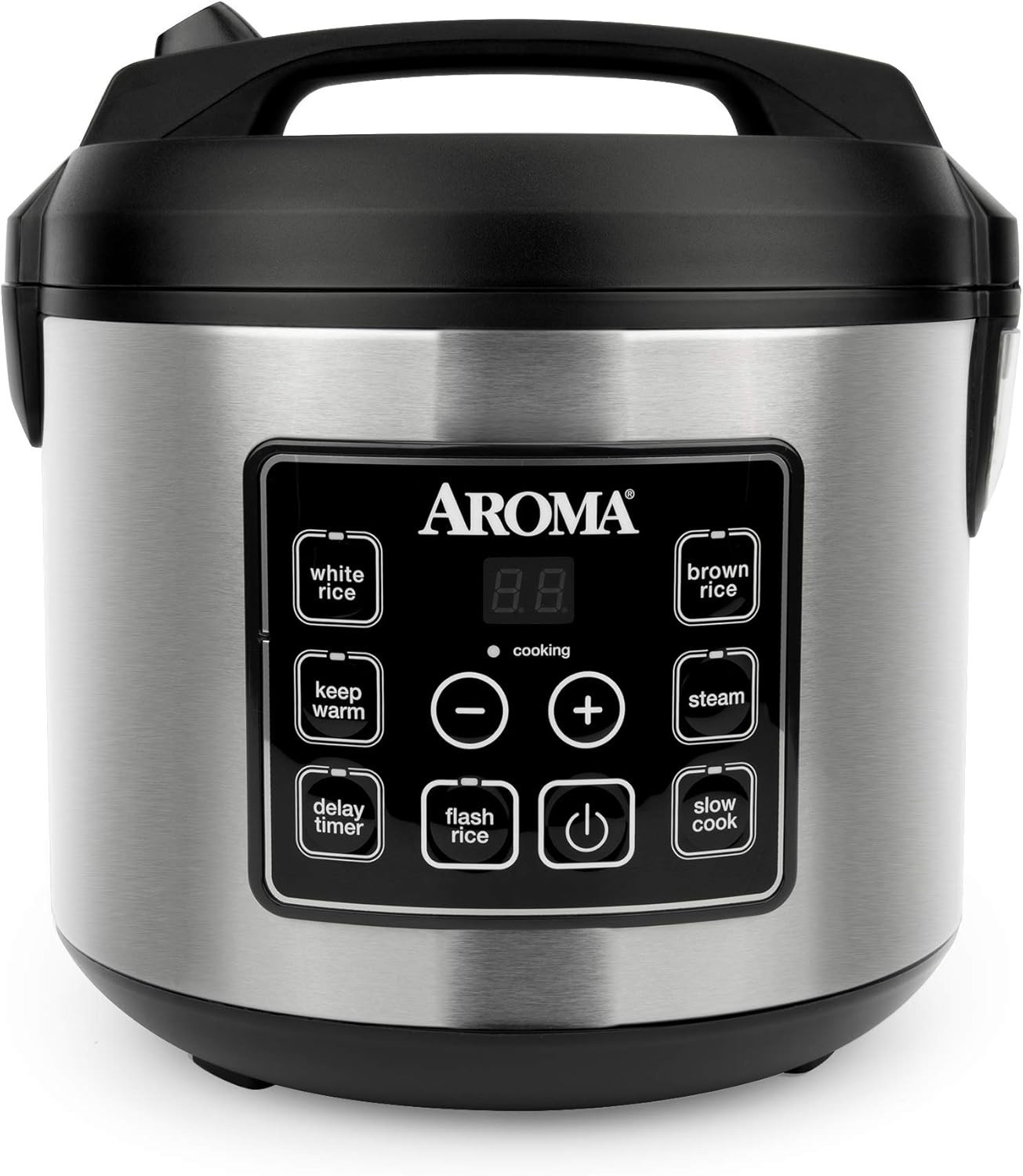 Aroma Olla Arrocera Acero Inoxidable Digital Vaporera Accesorios De Cocina NEW