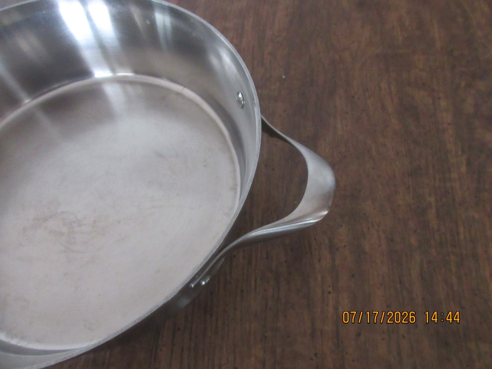 Calphalon 5003 Saute Pan 3 Qt 2.8L Stainless Steel With Lid Induction Ready