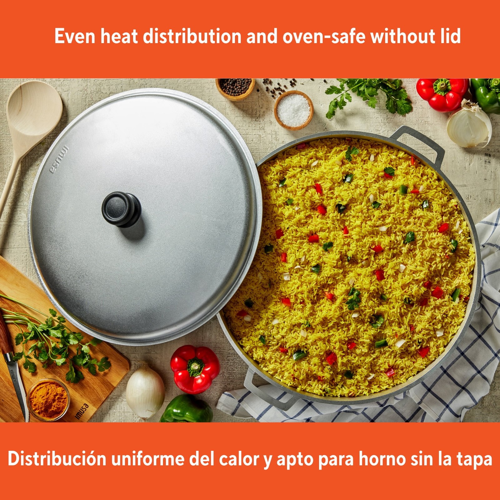 Large 27qt Cast Aluminum Caldero Pot 50cm Heavy Duty Cooking Stew Pot