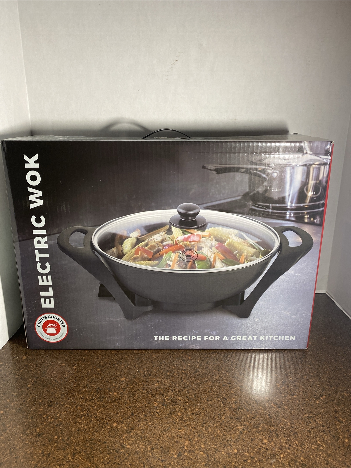 Chef’s Counter Electric Wok CC-224 2 Layer Nonstick Coating