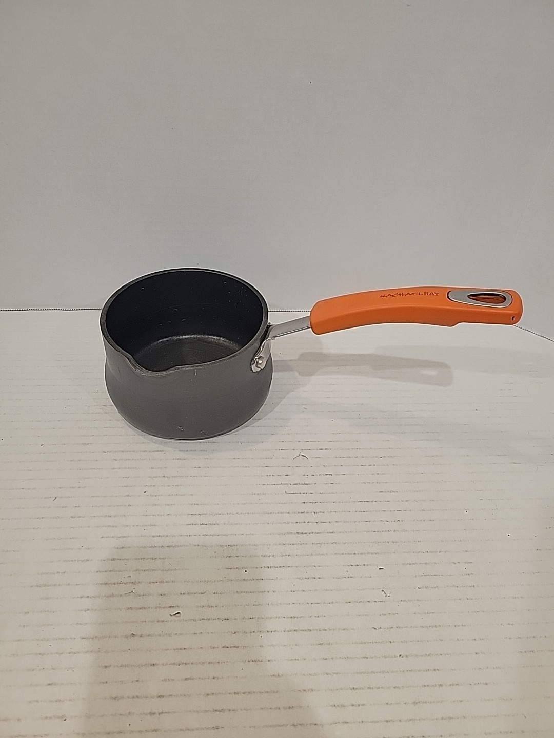Rachel Ray 1 QT Nonstick Bright Orange Saucepan Pot Cookware