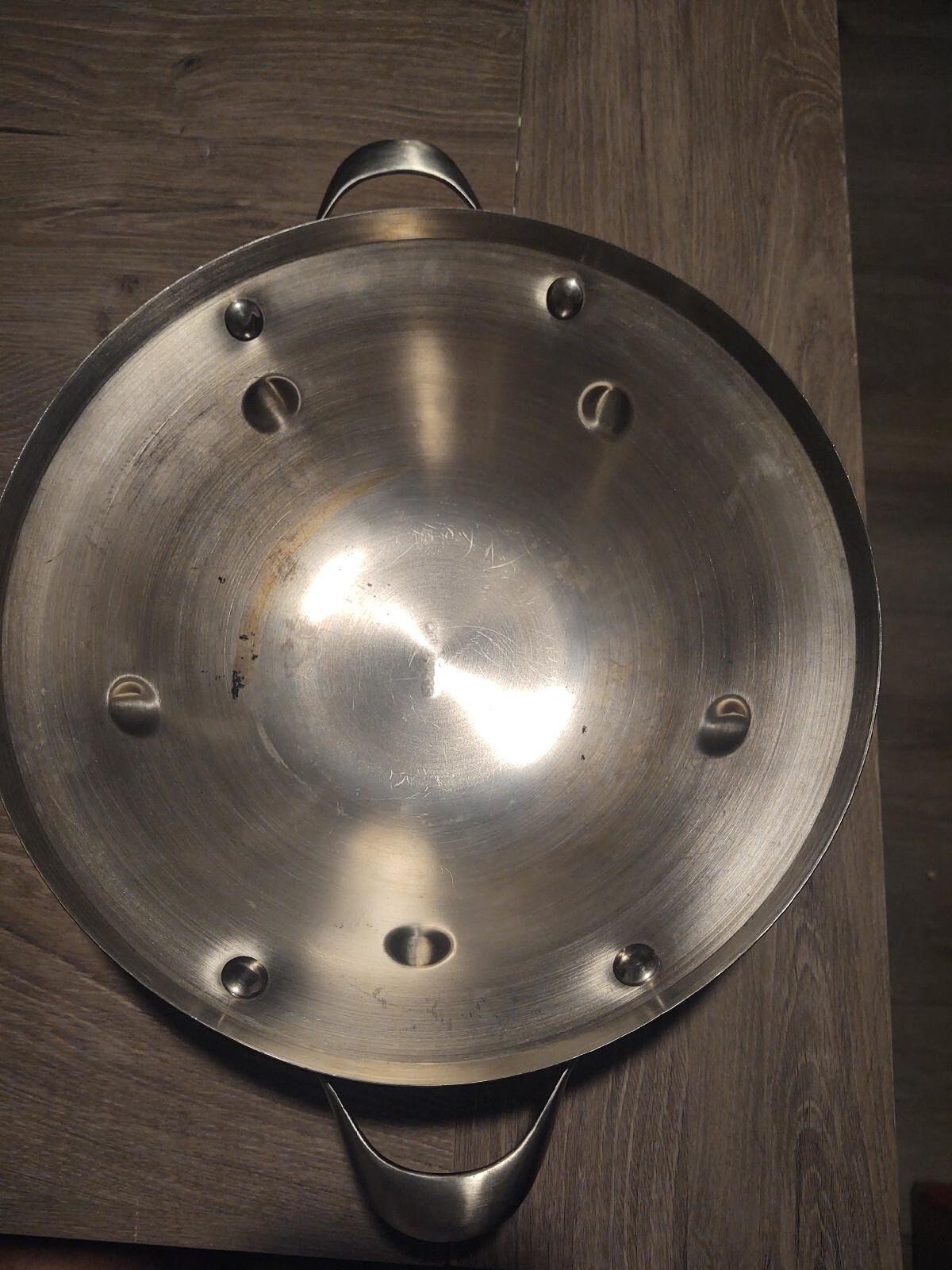 Calphalon Stainless Steel Double Boiler Insert # 104, 11.25″ Across Bowl Wok Pot