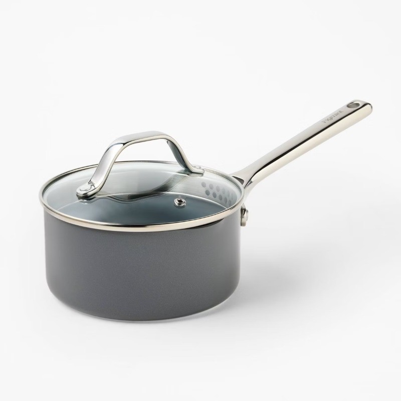 1.5qt Nonstick Ceramic Coated Aluminum Sauce Pan