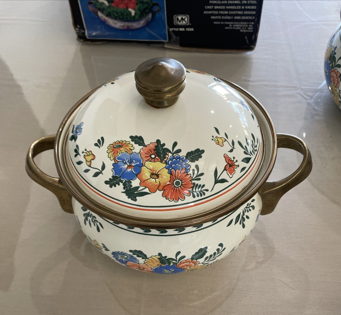 M. Kamenstein Vienna 5Pc Buffet Serving Cookware Set Enamel Steel NEW IN BOX!