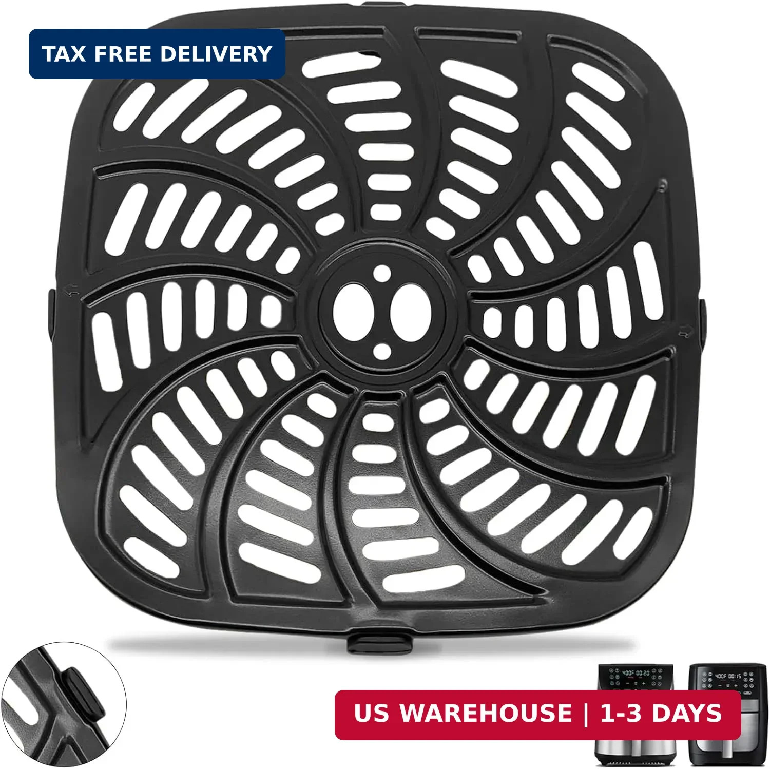 Air Fryer Replacement Parts Compatible with GAF826 GAF856, Nonstick 9.8”*9.8”