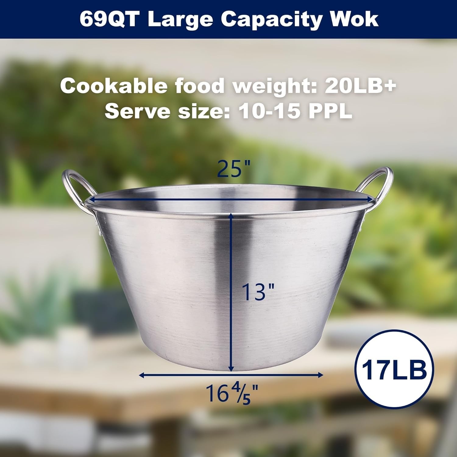 69QT Outdoor Wok and Propane Stove Outdoor Cooker Set