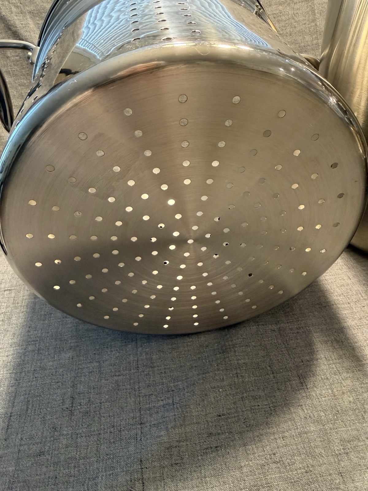 All-Clad Stainless Steel Multi Pot 4 Piece Pasta Strainers Steamer Metal