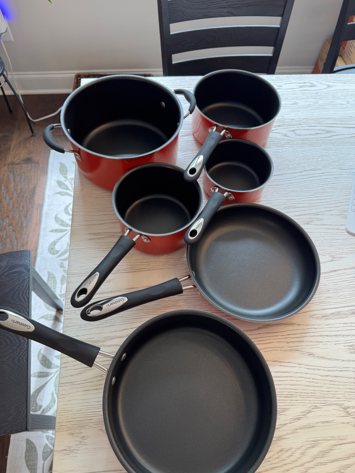 Cuisinart Advantage 11-Piece Nonstick Cookware – Model 55-11R – Red