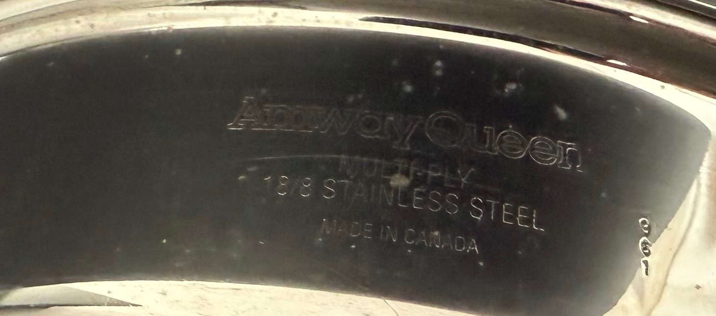 Amway Queen 18-8 Multi-PLY Stainless Steel 7 1/2″ skillet pan – made in Canada