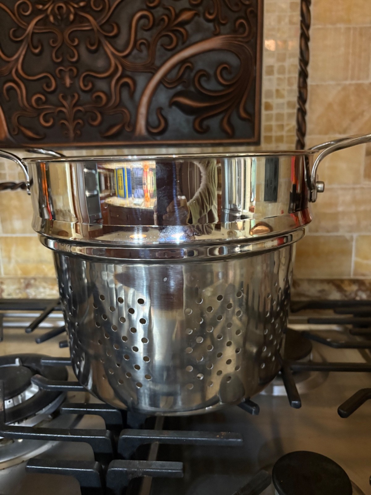 Williams Sonoma Pasta Insert Steamer 7 3/4″ x 9 3/4″ x 8″