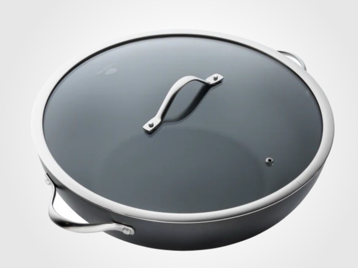 Cuisine Pro iD3 Wok with Lid 14″ Oven safe to 428°F . 8.3 Qt . New . R18