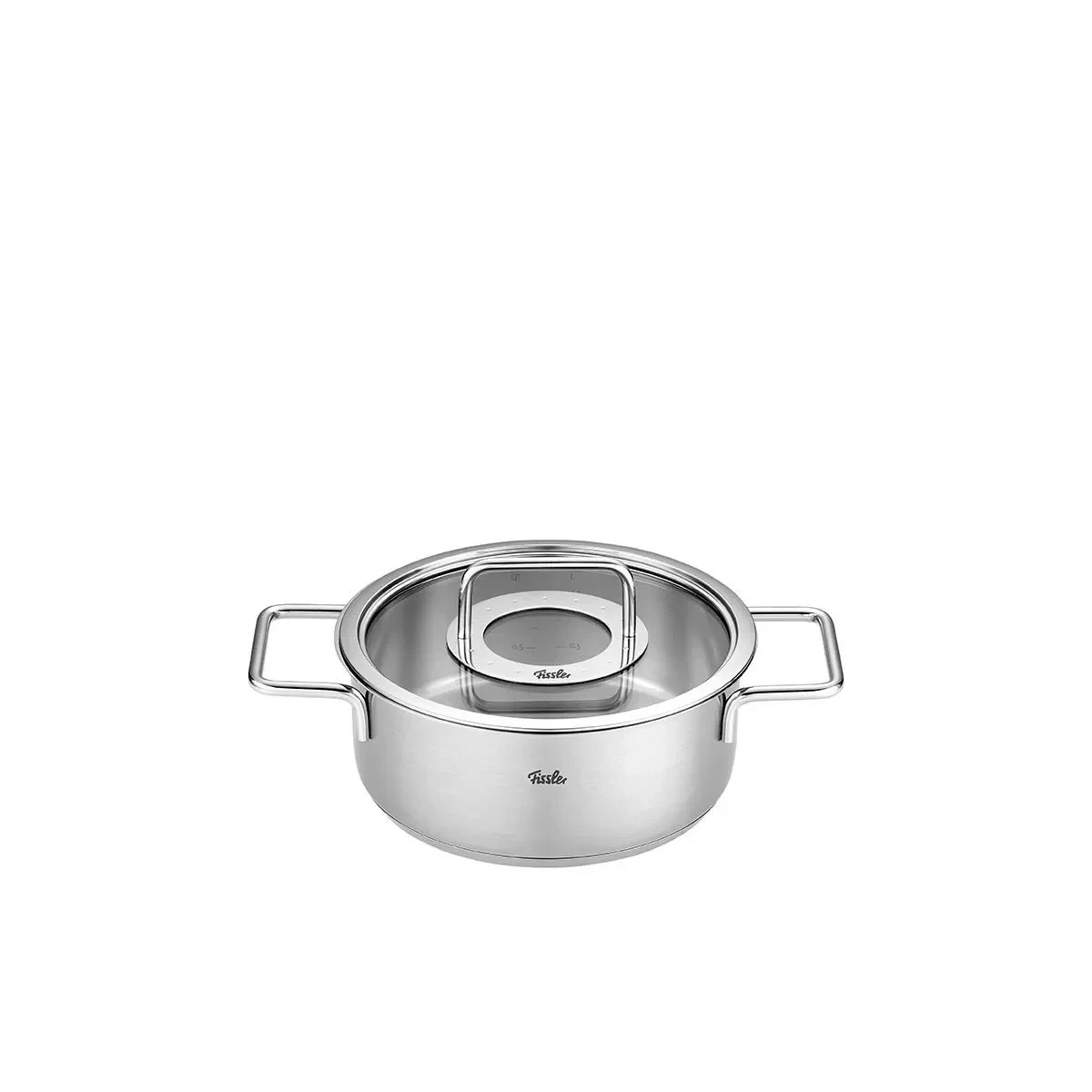 Fissler Pure Collection 24cm Casserole Pot w/ Metal Lid 3.9L