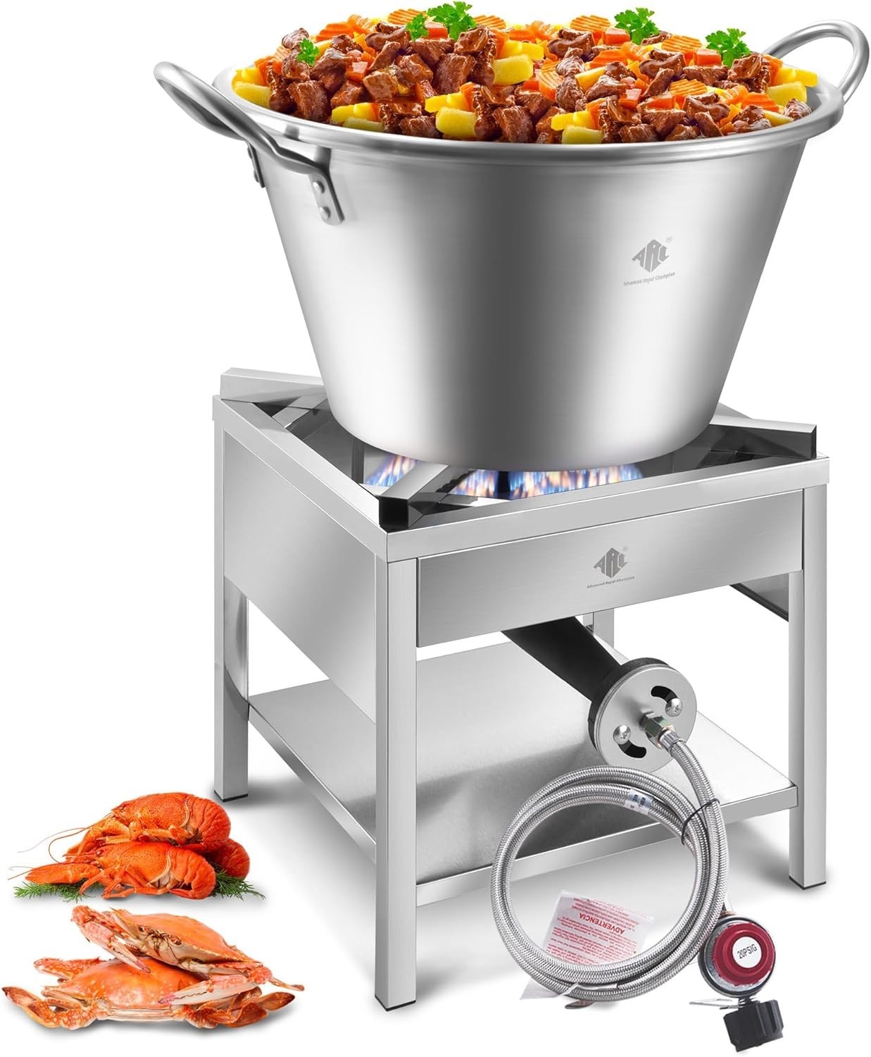 41QT Outdoor Wok and Propane Stove Outdoor Cooker Set