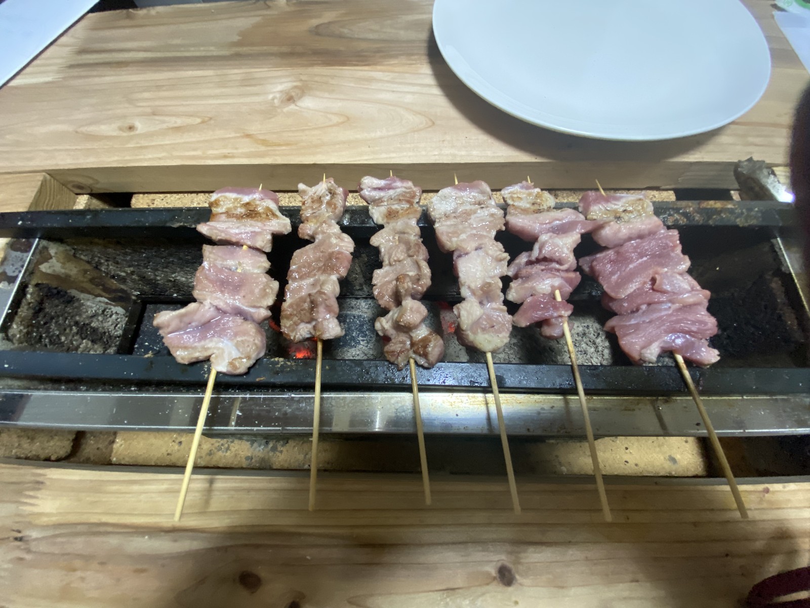 Stainless Charcoal Grill Yakitori BBQ Charcoal Stove 450×140×H165mm New from J