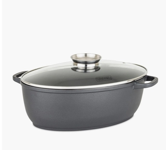 Viking Culinary 3-in-1 8.6 Qt Die Cast Oval Roaster with Glass Lid BRAND NEW BOX