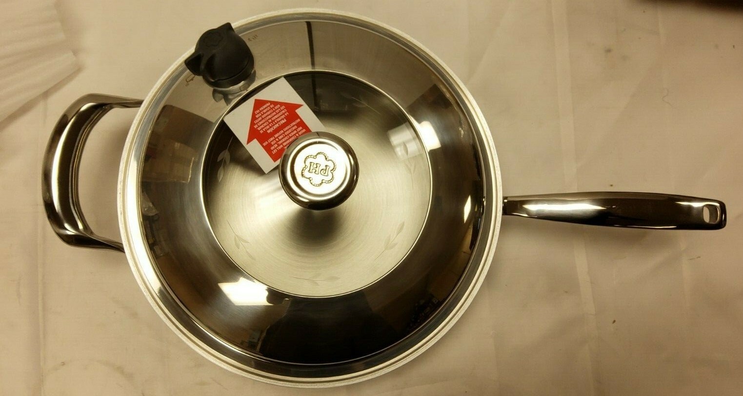 New Princess House Vida Sana 5-Ply Stainless Steel 13″ Skillet 5568