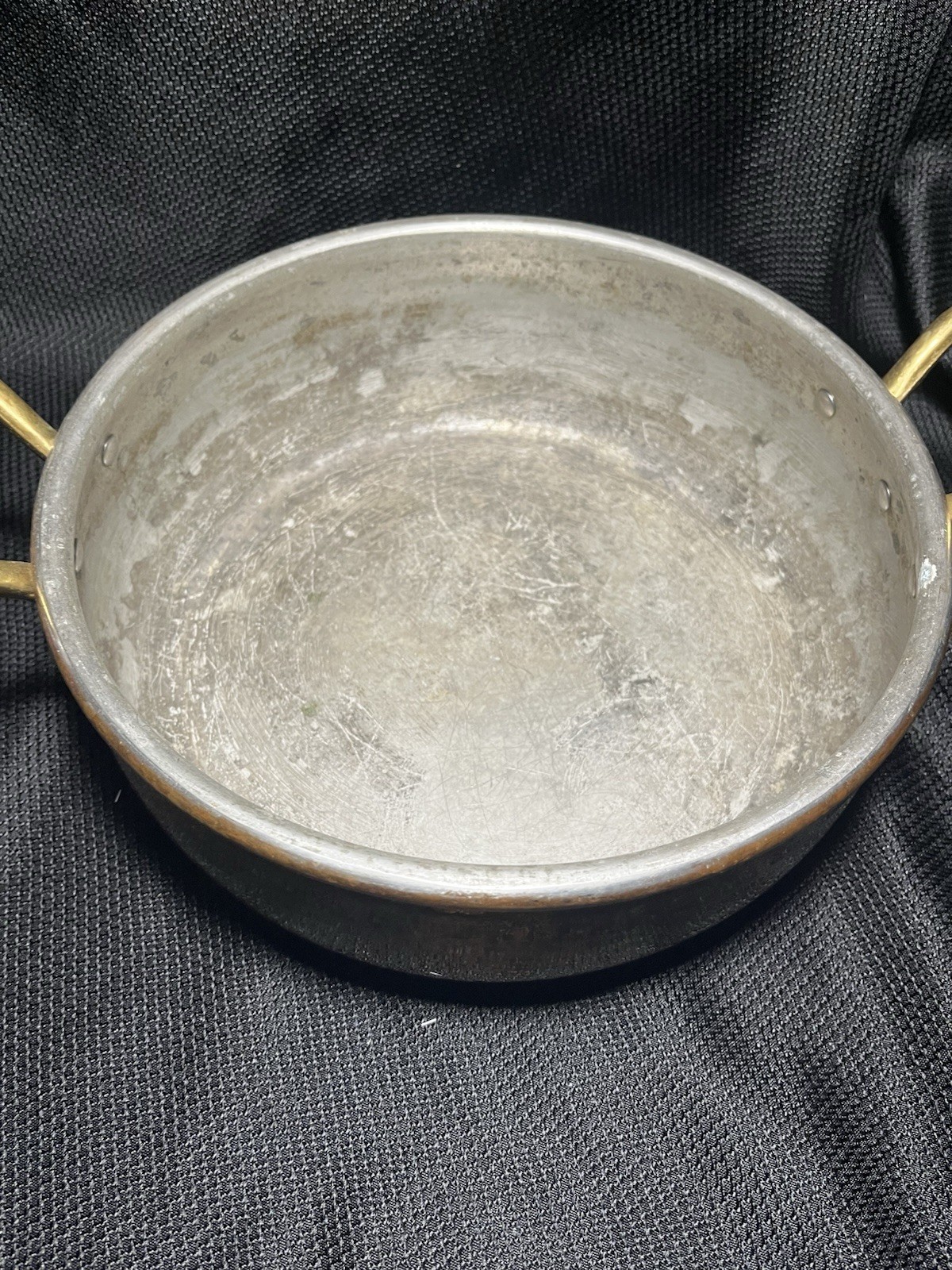 Ruffoni Vintage Hammered Copper Stockpot 6 Qt Made In Italy with Lid and Handles