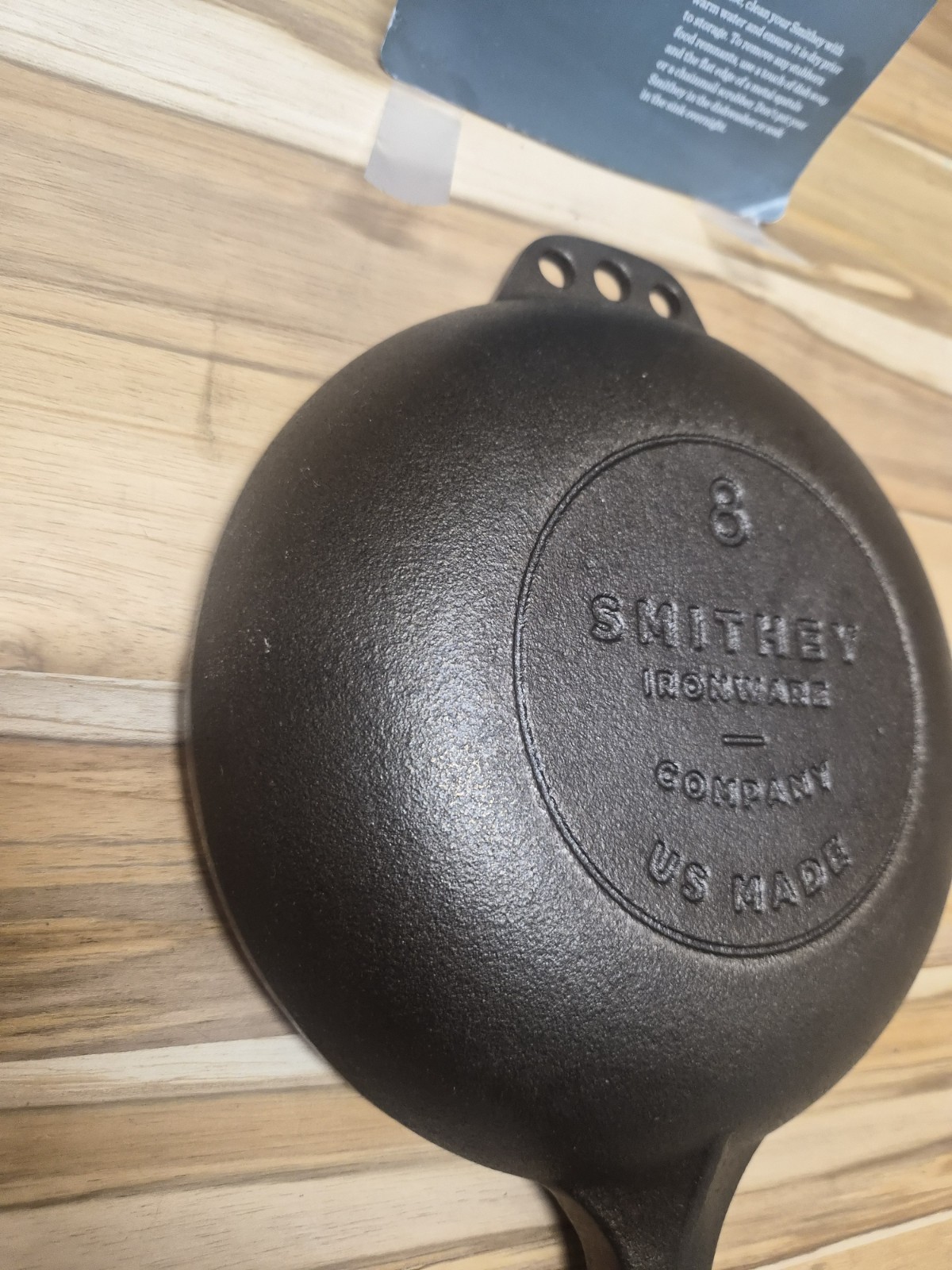 Smithey Ironware Co. No. 8 Chef Skillet Cast Iron Smooth Interior US Made