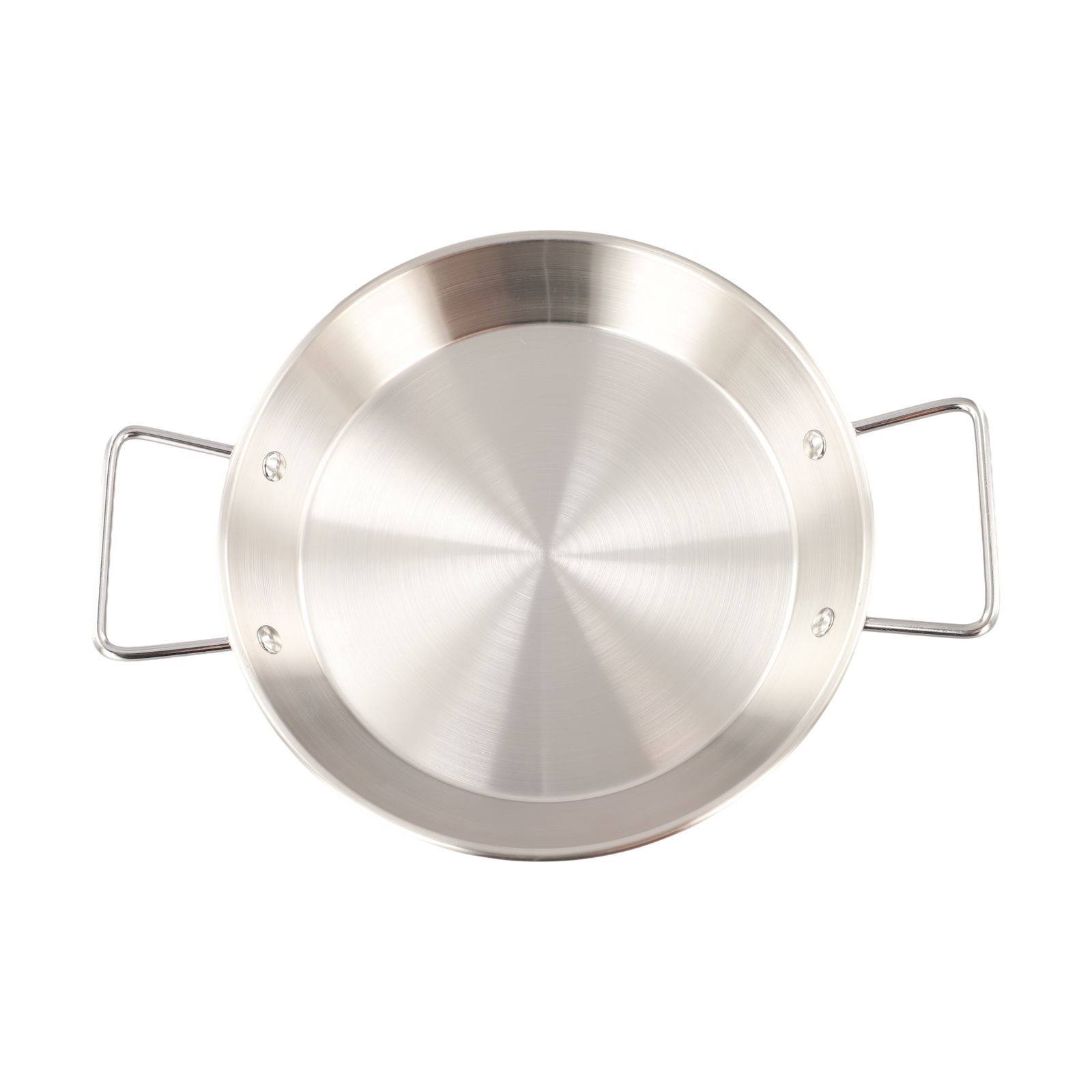 Rust Resistant Stainless Steel Paella Pot Flat Bottom Cooking Pot 32CM