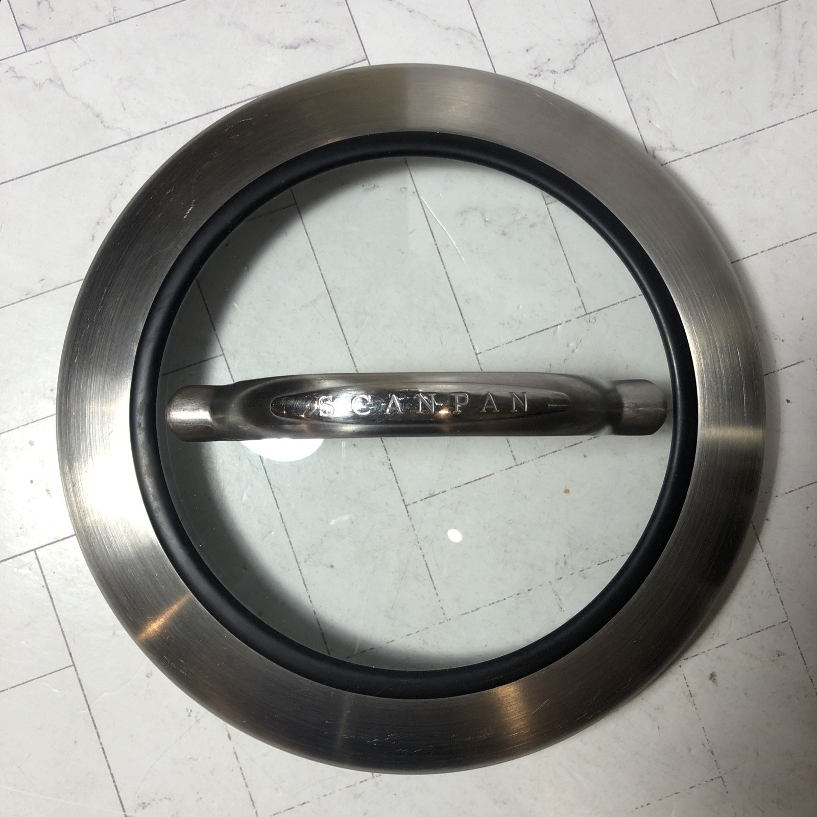 Scanpan Ctx M-03 3.25 Quart Sauce Pot Ceramic Titanium Induction w Lid CLEAN