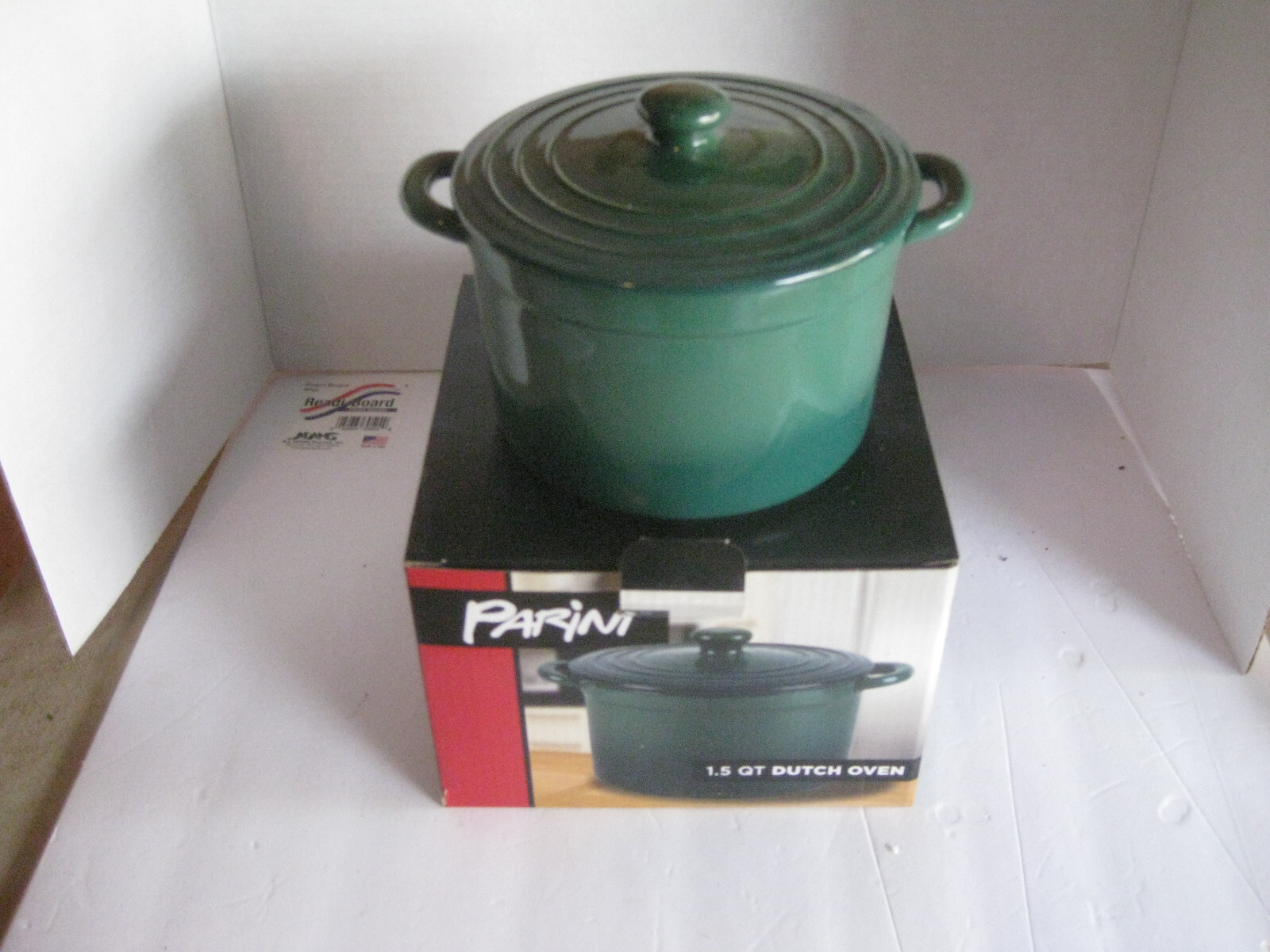 PARINI Blue 1 1/2 QT. Quart CASSEROLE Dish with Lid, New in Box