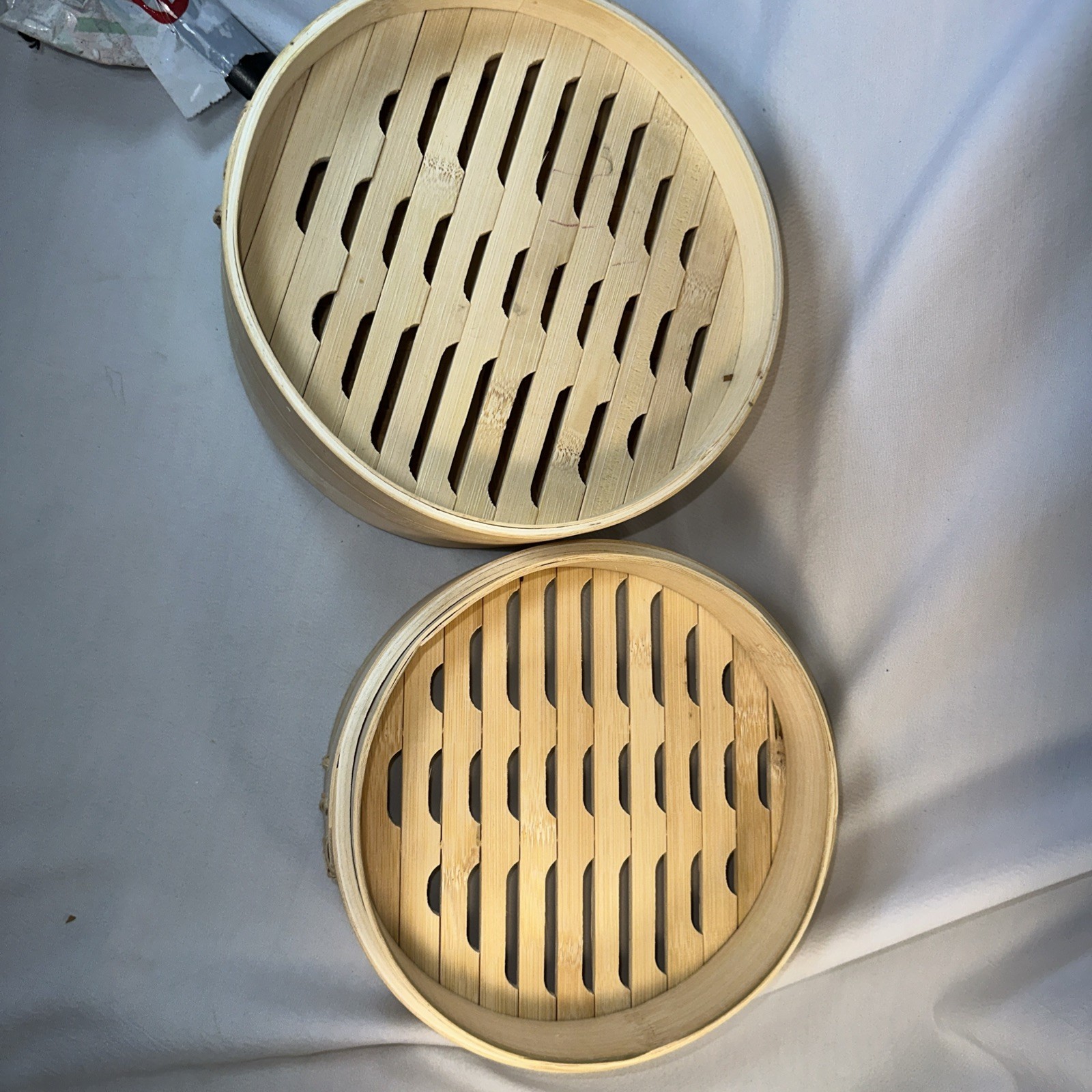 Bamboo Steamer Classic 8″ 2 tier steam basket Asian cooking