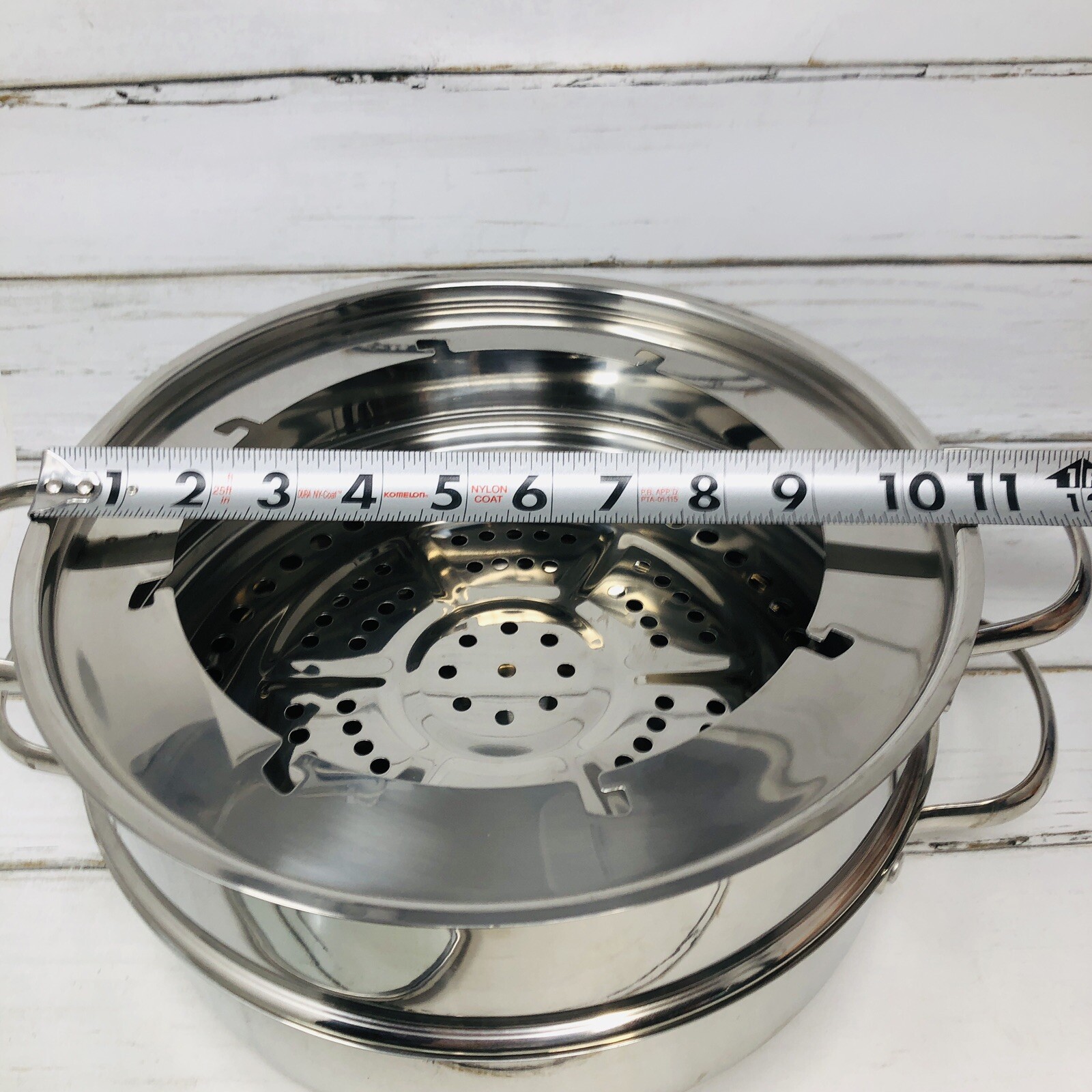 Nuware Induction Cookware Pan Steamer Lid Fondue 3 Quart New Wave 4 Piece Set