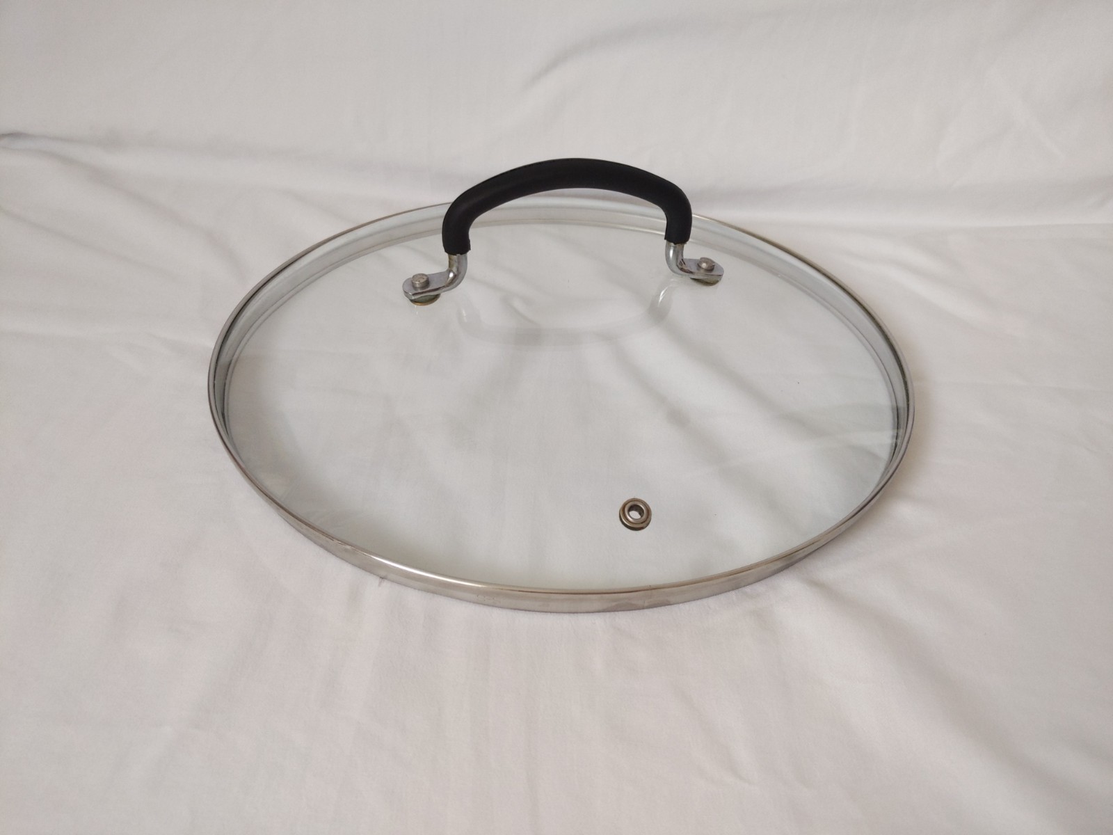 Glass Pot Pan Saucepan Lid Replacement Round Rim: 11.5 in Large Cookware Glass