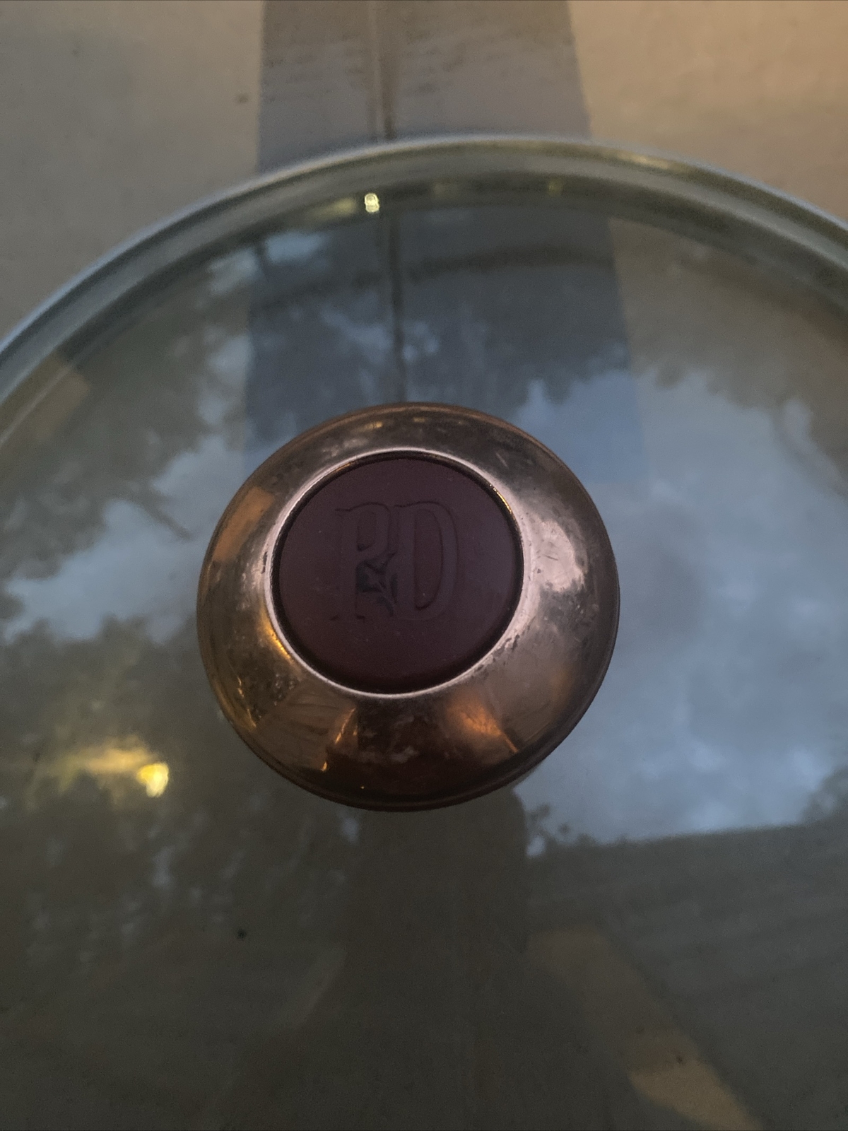 Paula Deen PD Glass Copper Replacement Lid 9.25” Interior Rim For Pot Pan New
