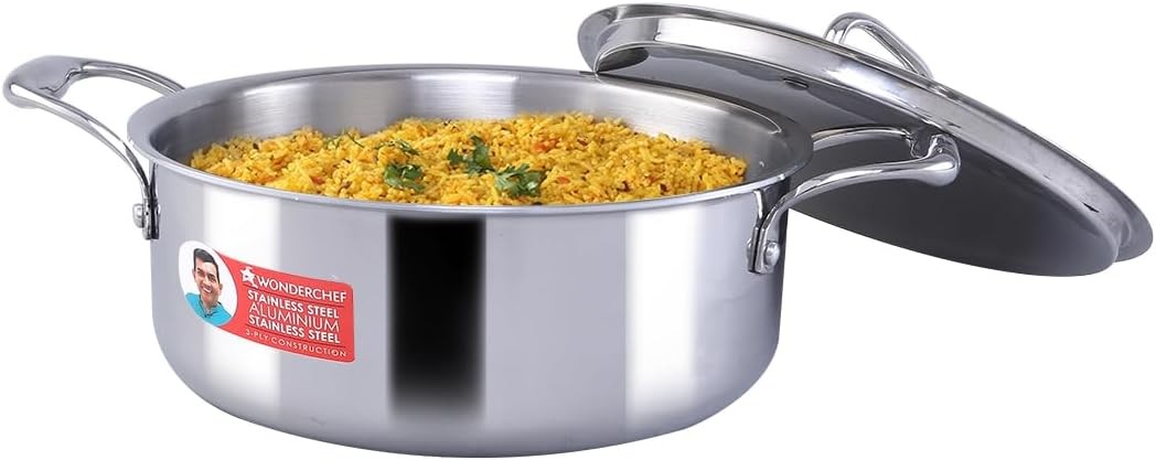 Nigella Tri-ply Stainless Steel 24 cm Casserole 2.6mm Thickness Induction Base