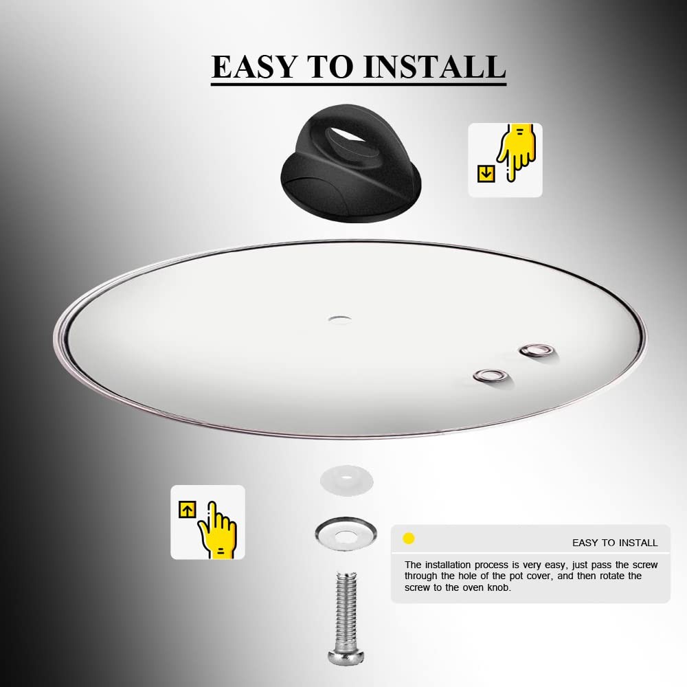 Pot Lid Handle Knob Grip Universal Pan Lid Top Replacement Holding Knob for K…