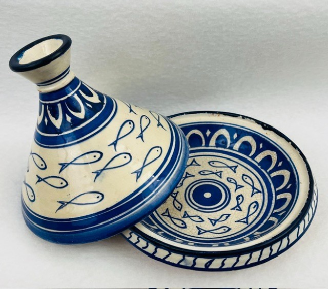 Hand Painted African Tajine