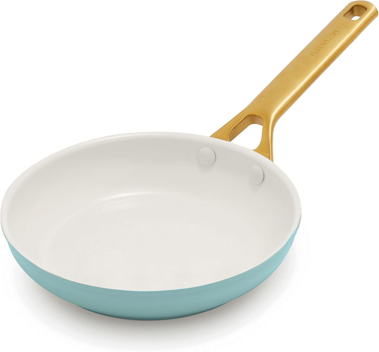 8″ Ceramic Nonstick Frying Pan Hard Anodized PFAS-Free Blue