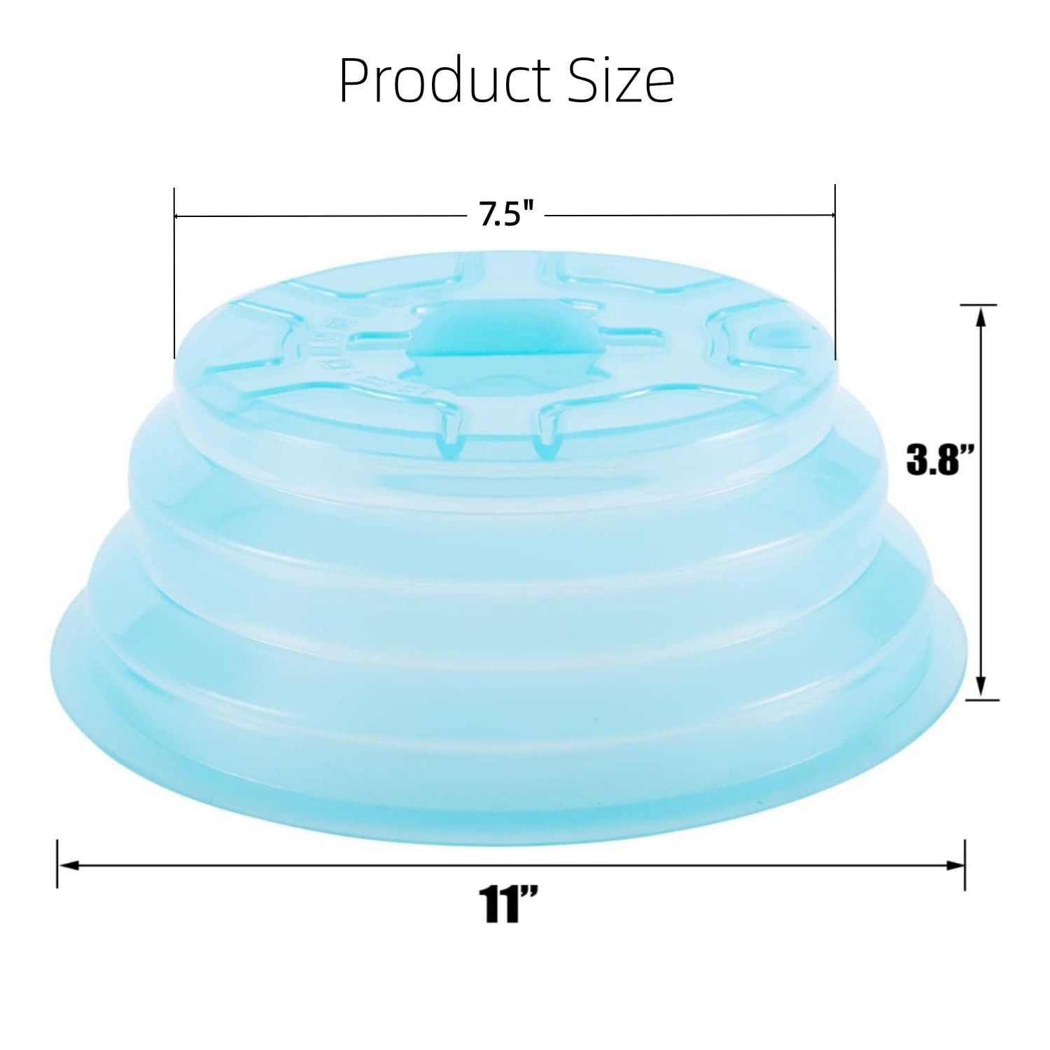 Collapsible Silicone Microwave Plate Cover Splatter Guard, Dishwasher Safe & …