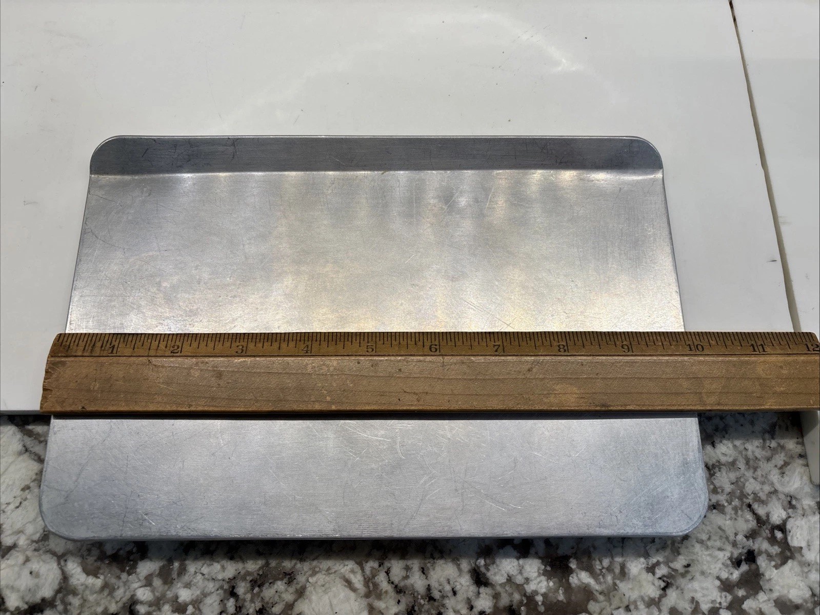 Vintage 1950’s Small 10”X 6½” Aluminum Miniature Cookie Sheet