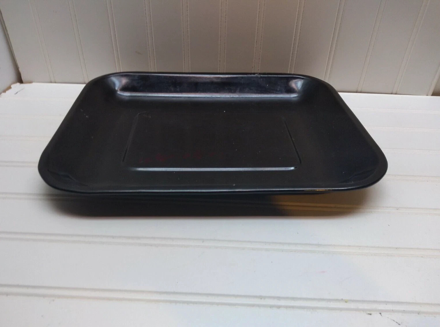 Toaster Oven Drip Pan Roaster Tray Broiler Insert Grill Enamel 13×8 3/4×1 1/4″