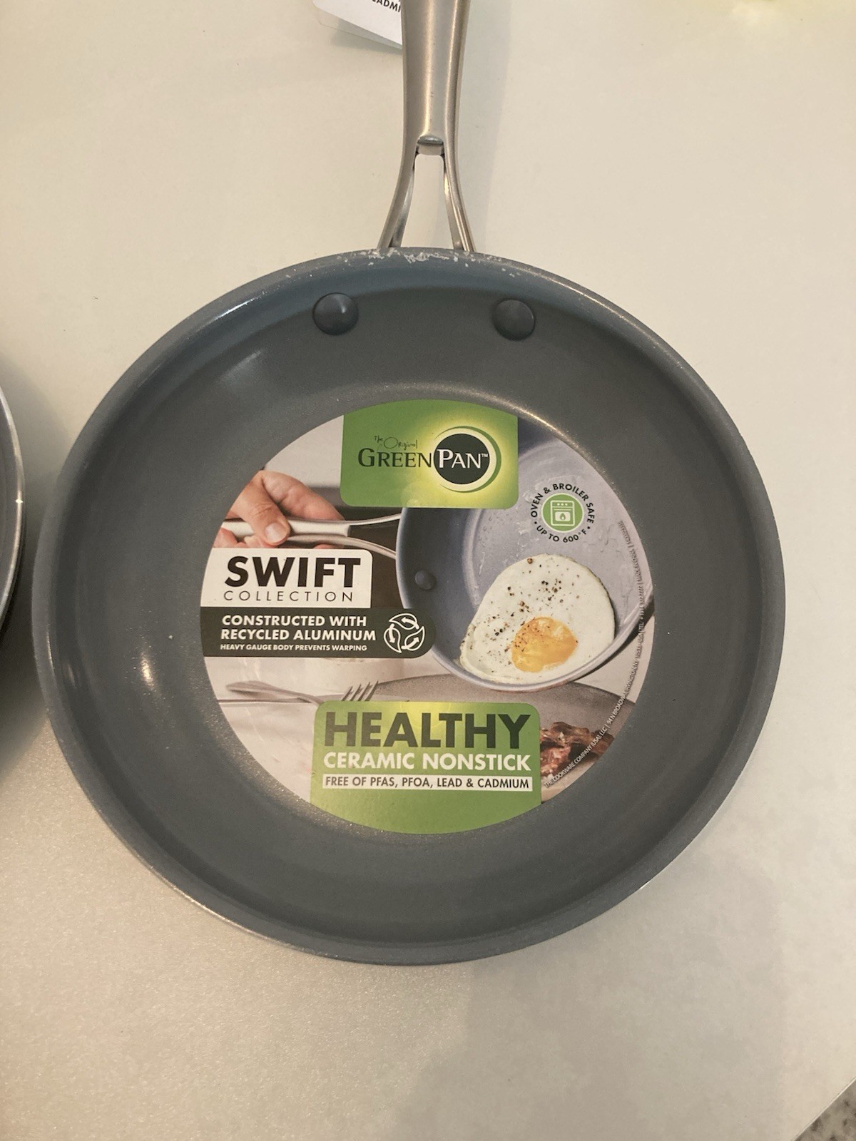 GreenPan Swift Ceramic Nonstick 8″ Frying Pan Skillet Stainless Steel Lot Of 5