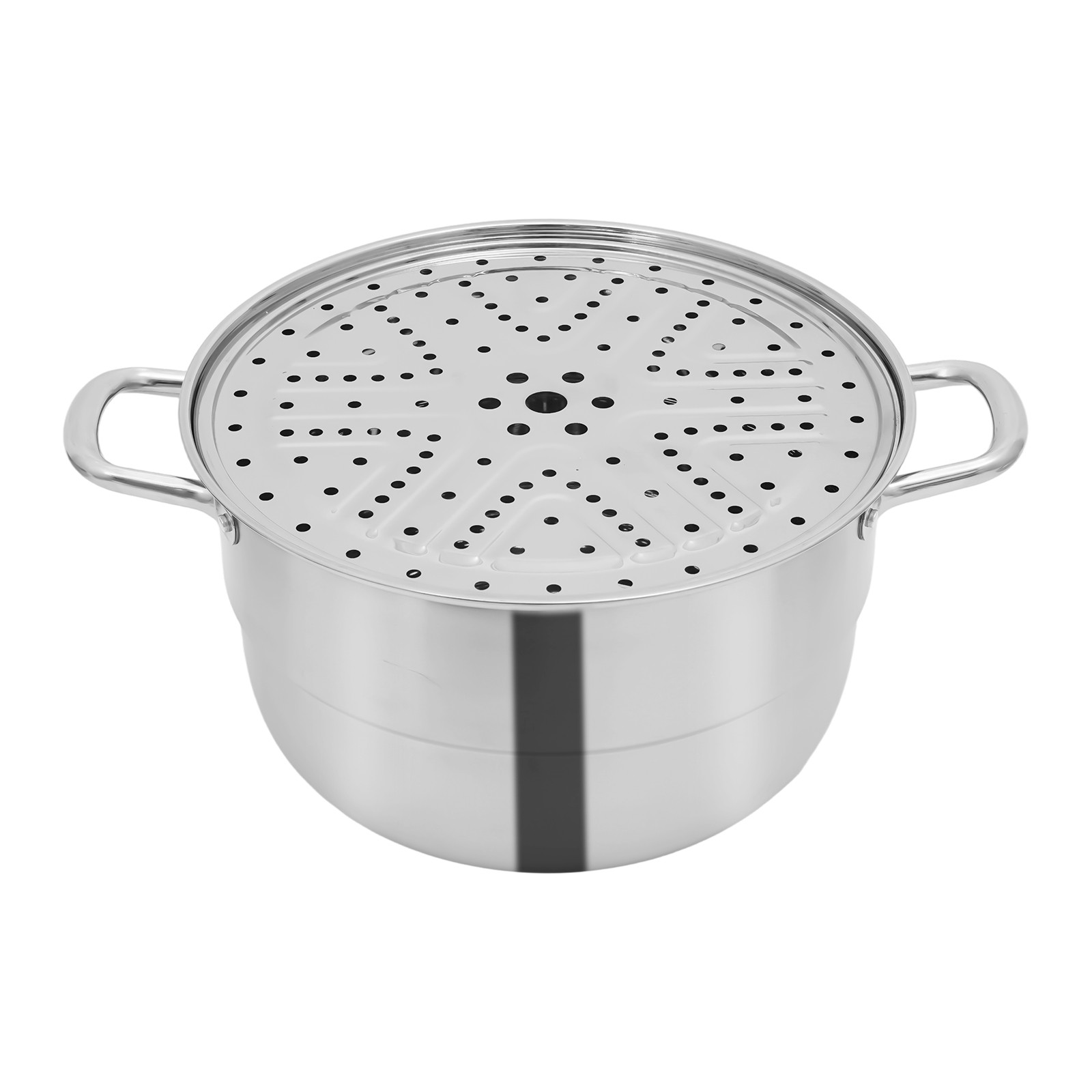 32.5cm 5 Tier Stainless Steel Steam Cooker Steamer Pan Cook Pot Set kitchen