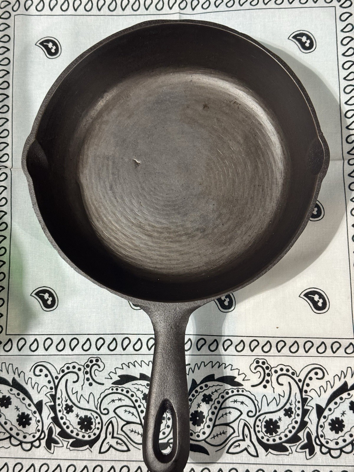 Vintage BSR Birmingham Stove & Range No. 5 Cast Iron Skillet 8 1/8″ Restored