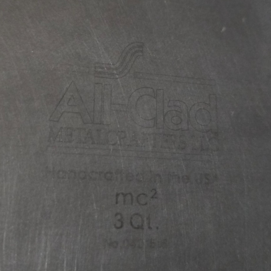 All-Clad 3QT MC2 11 1/4″ Saute 2 Handle Brushed Aluminum Exterior / SS Interior